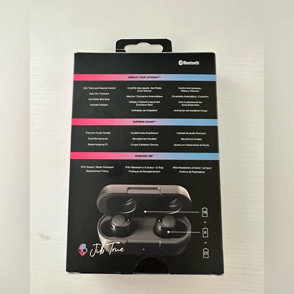 Skullcandy Jib True Wireless Earbuds - Black and Blue